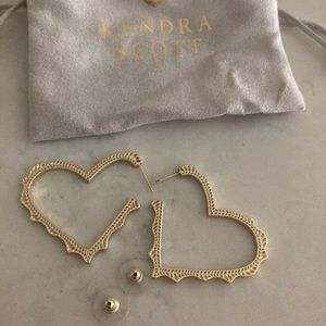 Kendra Scott Sophee Heart Hoop Earrings